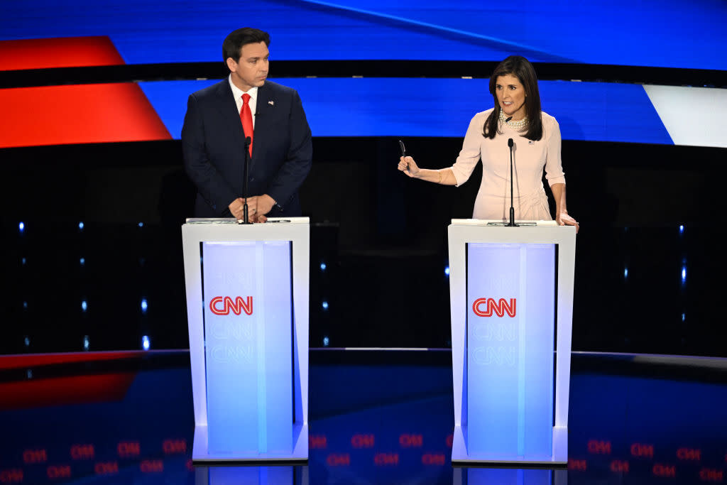 Ron DeSantis and Nikki Haley