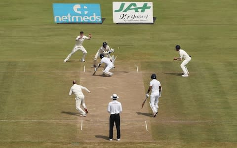 England wicketkeeper Ben Foakes stumps Sri Lanka batsman Kaushal Silva off the bowling of Jack Leach  - Credit: Getty Images