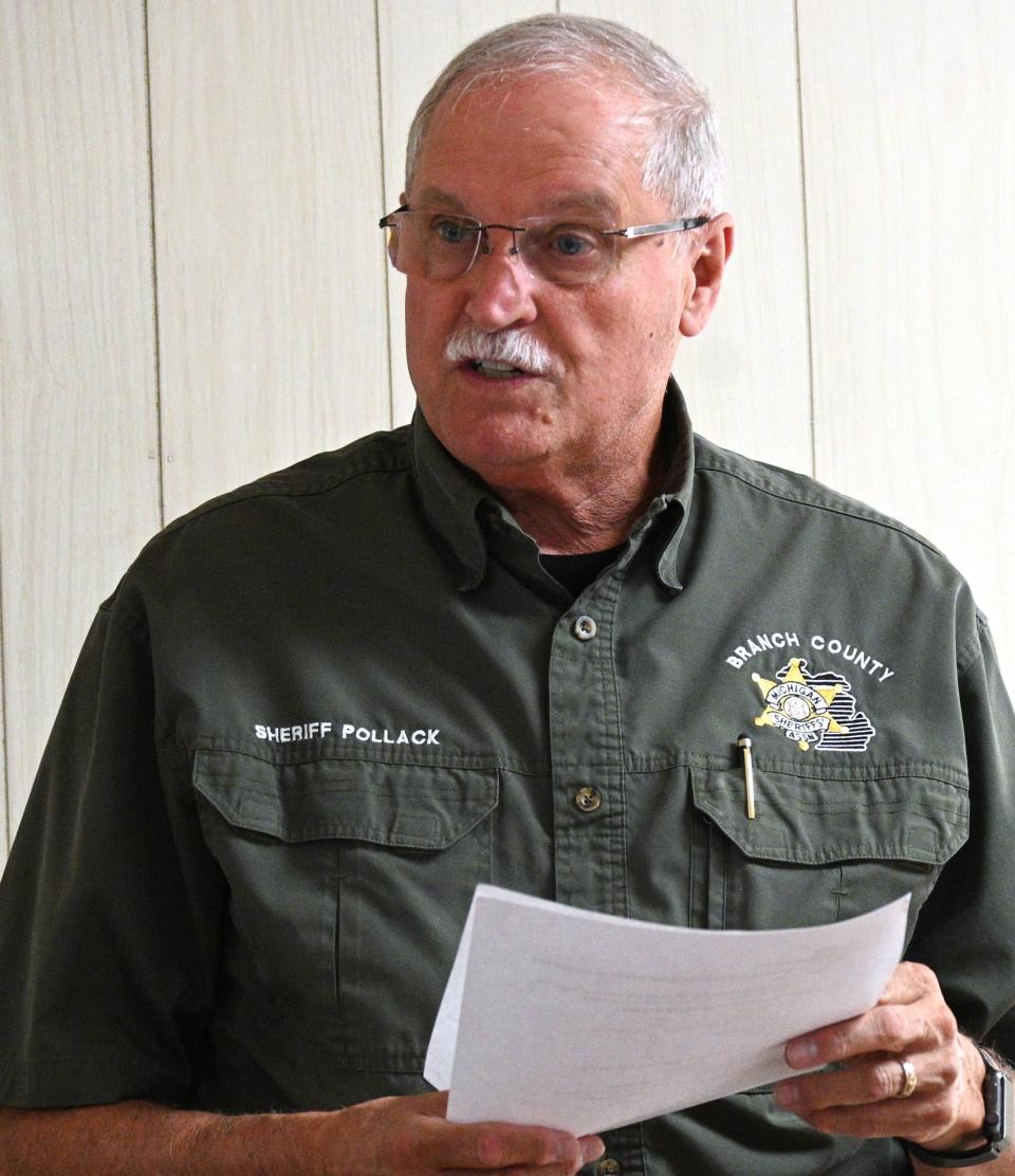 Sheriff John Pollack told the Kinderhook Township and other boards scammers are using his name and spoofing the department's telephone.