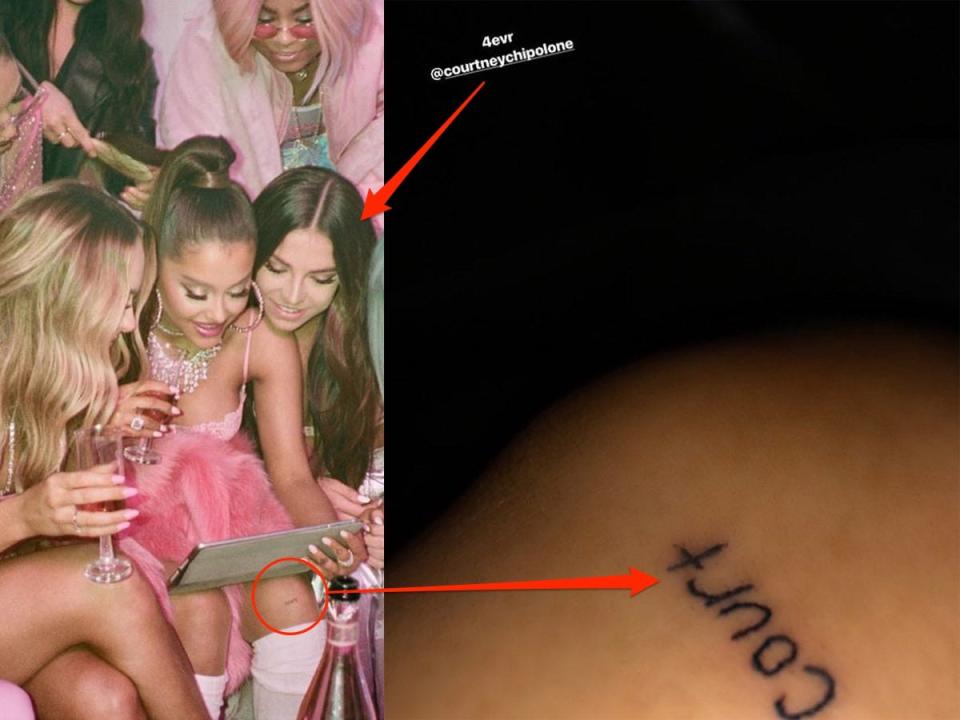 ariana grande court tattoo