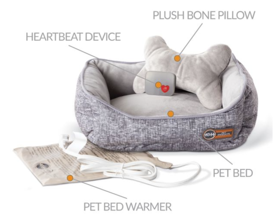 heated dog bed, K&H heated dog bed, Mother's Heartbeat dog bed