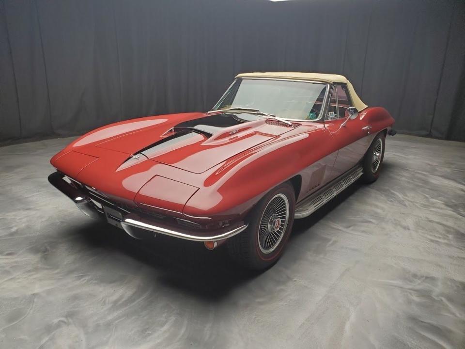 <img src="1967-corvette.jpeg" alt="Professionally restored 1967 Chevrolet Corvette Sting Ray">