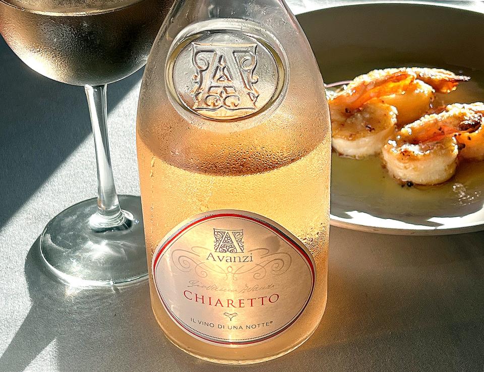 Avanzi chiaretto is available at D'Agnese's at White Pond for $11 a glass and pairs perfectly with a $10 order of shrimp at the restaurant in Akron.