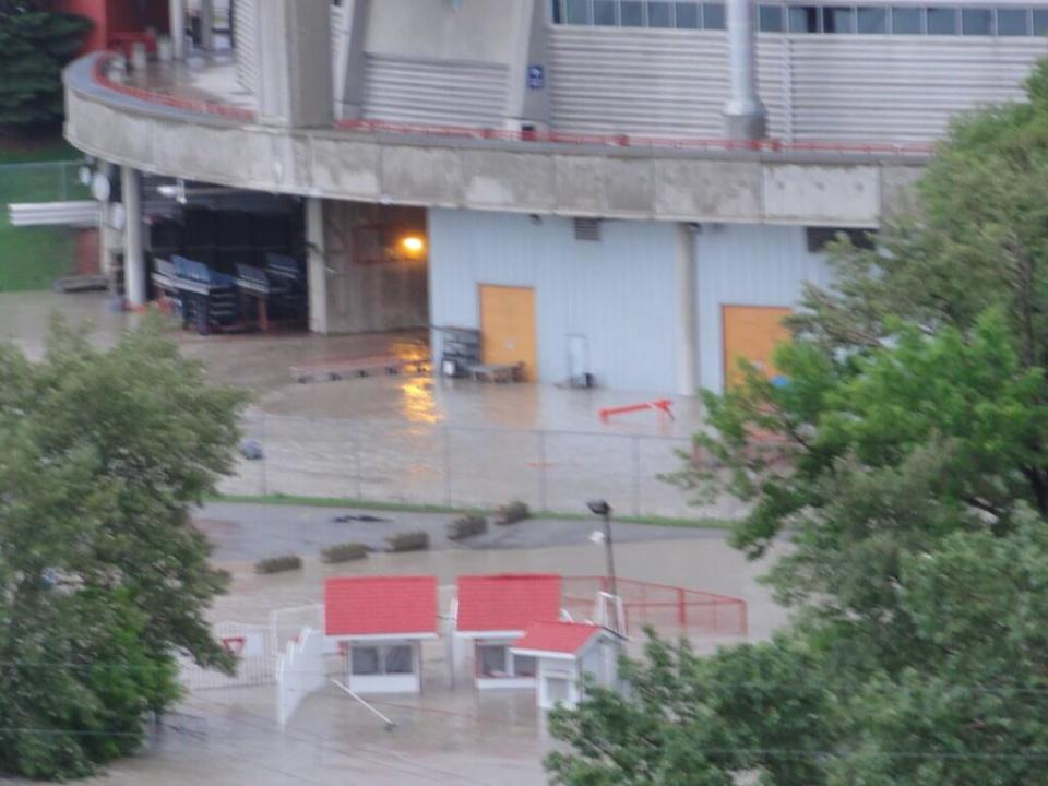 Calgary Saddledome affected by major flooding in Alberta (Photos)