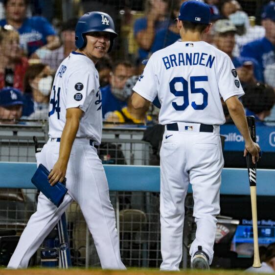 Los Angeles, CA, Monday, August 30, 2021 -Dodgers ballboys Javier Herrera.