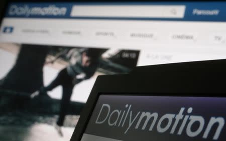 Dailymotion website pages opened in an internet browser are seen in this photo illustration taken in Paris, May 3, 2013. REUTERS/Christian Hartmann