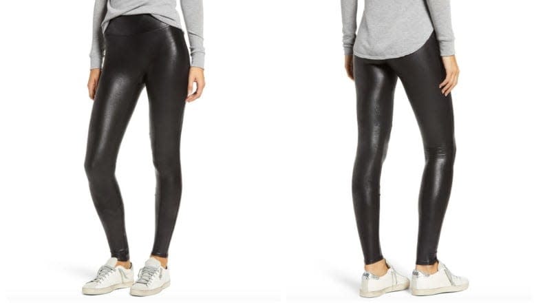 Fake the rockstar leather look with these Spanx leggings that won't stop selling out.