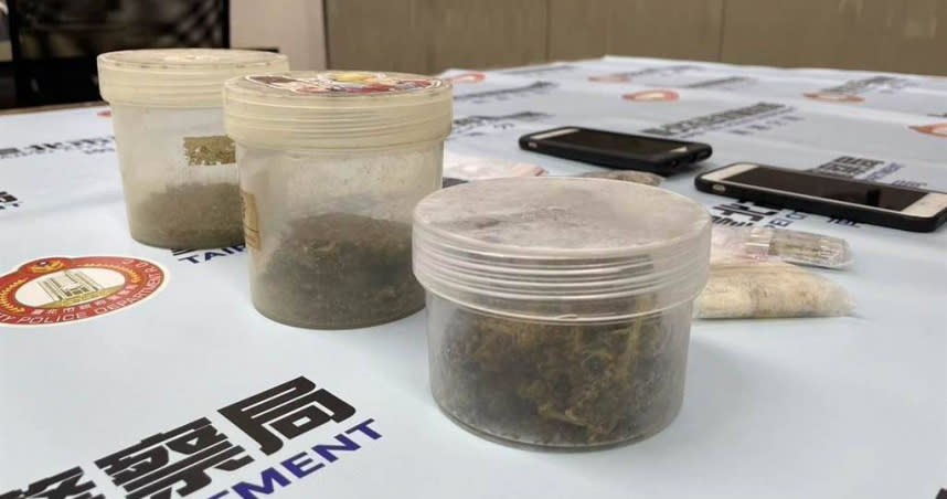 警方在劉的住處搜到356公克的大麻。（圖／翻攝畫面）