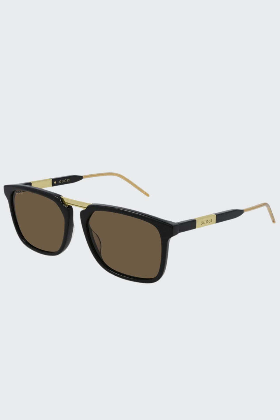 <p><strong>Gucci</strong></p><p>bergdorfgoodman.com</p><p><strong>$580.00</strong></p><p>If he needs a new pair of sunnies, look no further than Gucci. Theses rectangular lenses with gold accentuations is the ultimate luxury look. </p>