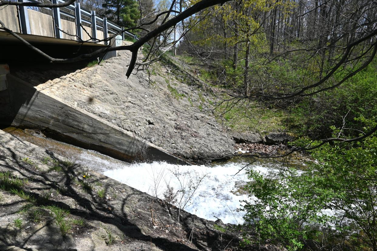 The earthen portion of the Lake George dam is not wide enough to hold back increasing storms regulators warned.