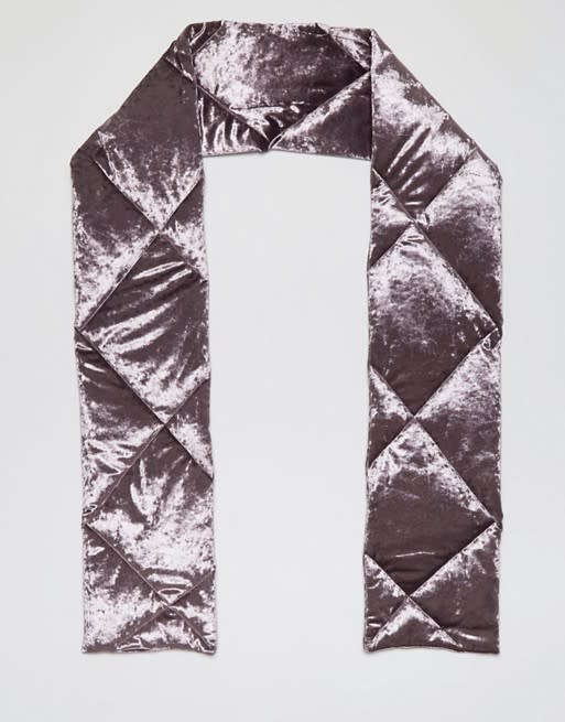 Quilted Velvet Scarf