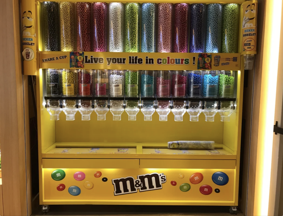 An M&M machine