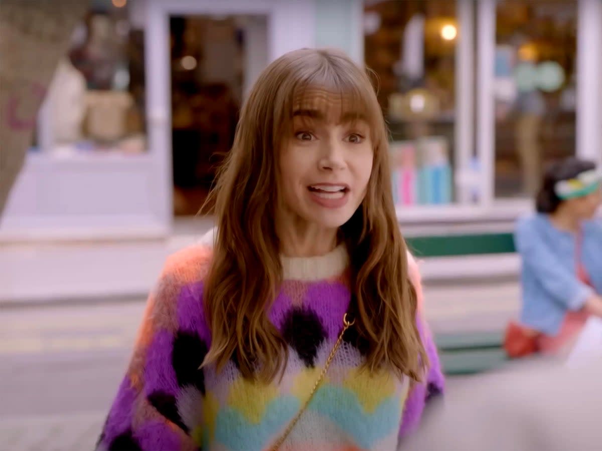 Emily (Lily Collins) is returning with a brand new fringe in season three of Netflix series ‘Emily in Paris’ (Netflix)