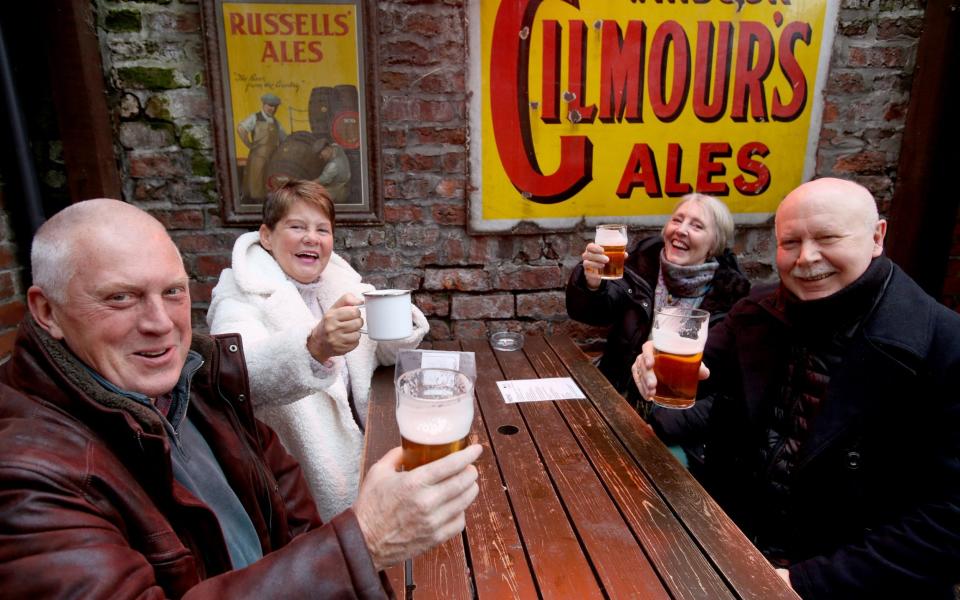 Drinkers outside Kelham Island's Fat Cat pub -  Lorne Campbell/Guzelian