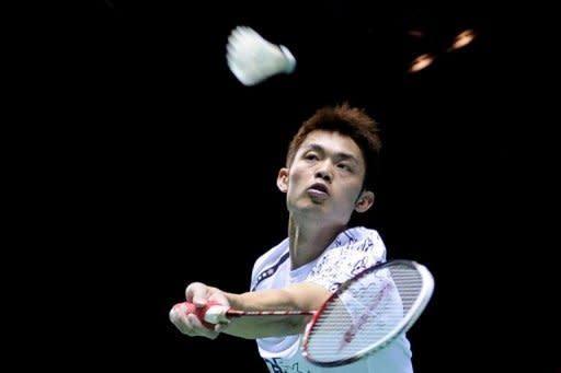 China's Lin Dan returns a shot to Malasiya's Choong Hann Wong during the men's single first round in the Badminton All England Open Championships at The National Indoor Arena in Birmingham. Lin was scathing in his appraisal of the latest incarnation of the world's oldest tournament