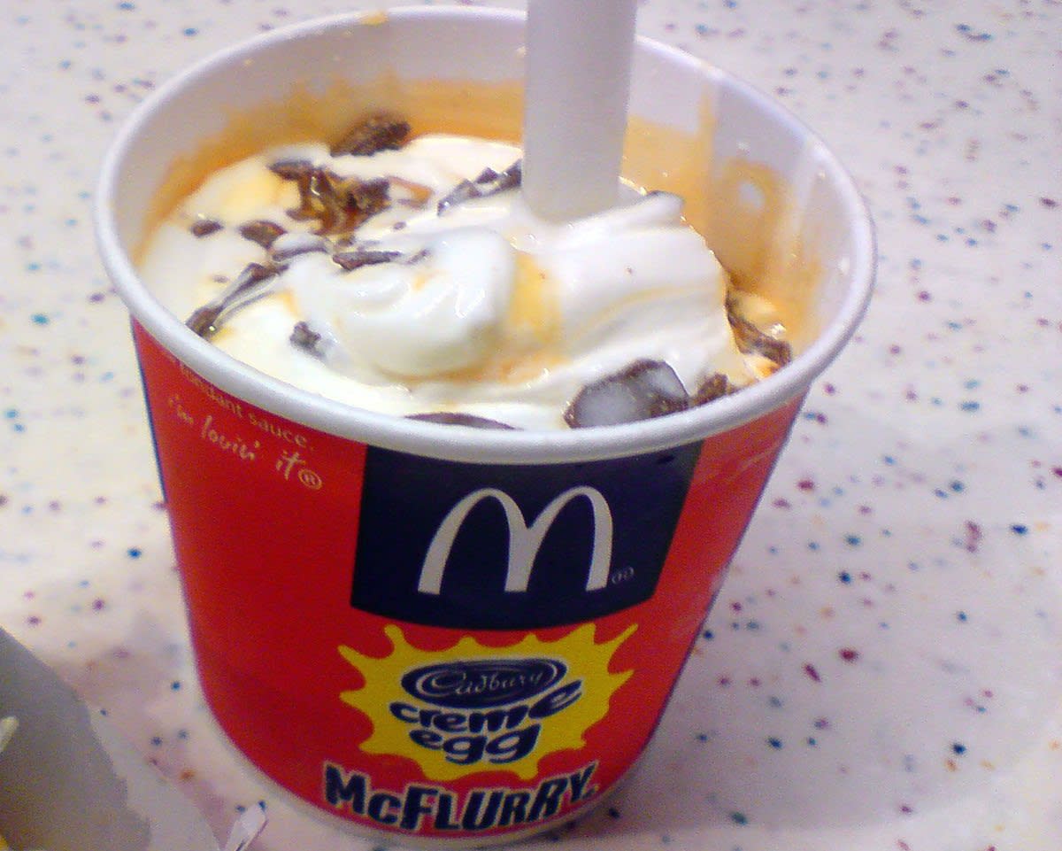 Cadbury Creme Egg McFlurry