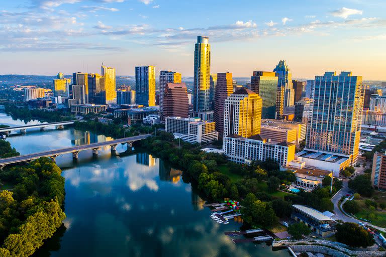 Una vista de Austin, Texas. La ciudad se transformó en un polo de software denominado Silicon Hills, por la zona de colinas donde se ubicaron las compañías tecnológicas