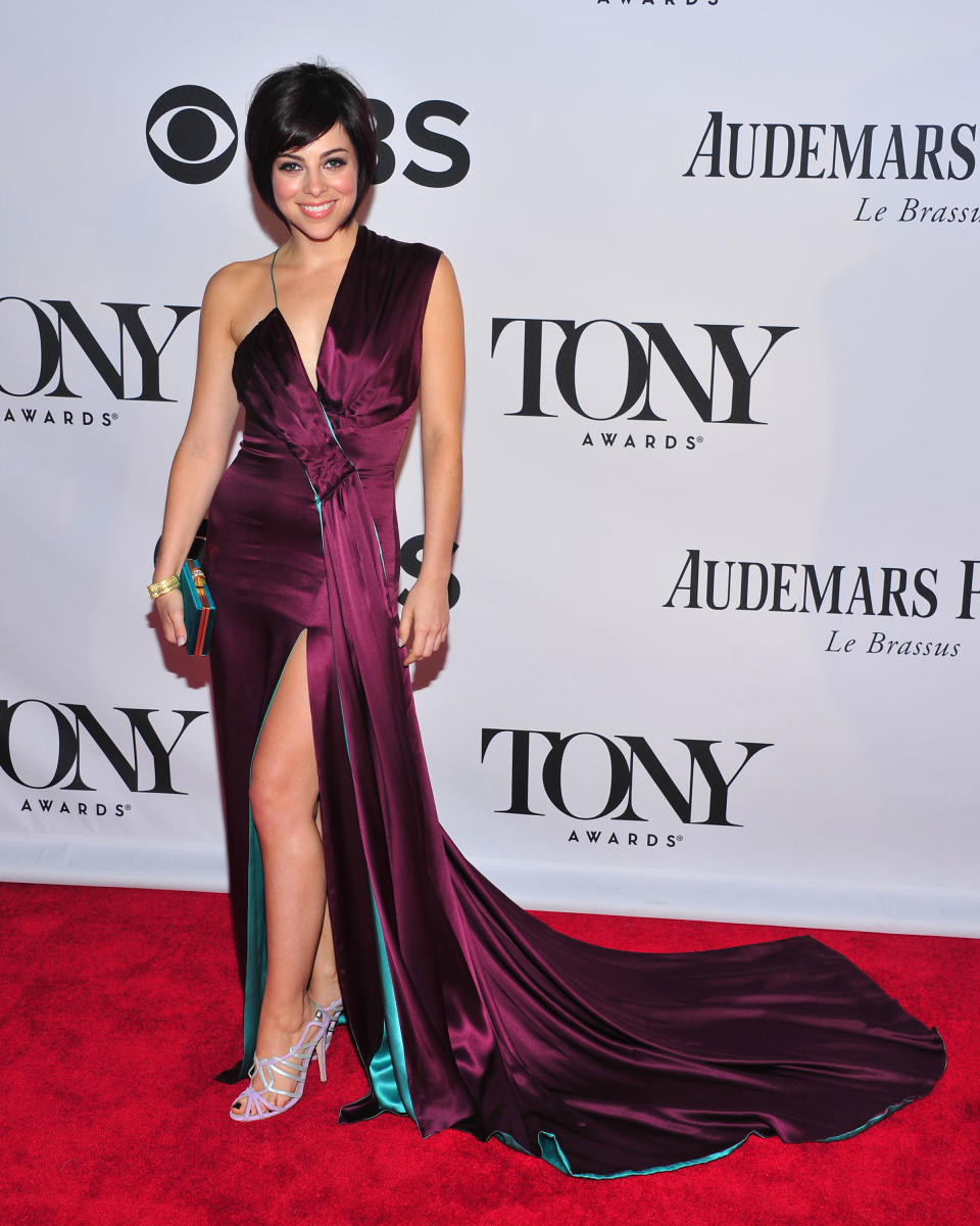 FILE - This June 9, 2013 file photo shows Krysta Rodriguez at the 67th Annual Tony Awards in New York. Rodriguez is starring in a new musical about a blind date opposite Zachary Levi, who led the TV show "Chuck." (Photo by Charles Sykes/Invision/AP, File)