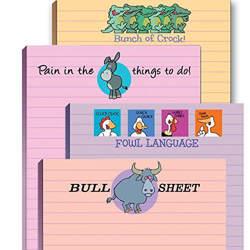 19) Funny Assorted Adult Note Pads (4-Pack)