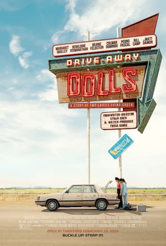 <p>Courtesy of Working Title/Focus Features</p> 'Drive-Away Dolls' poster