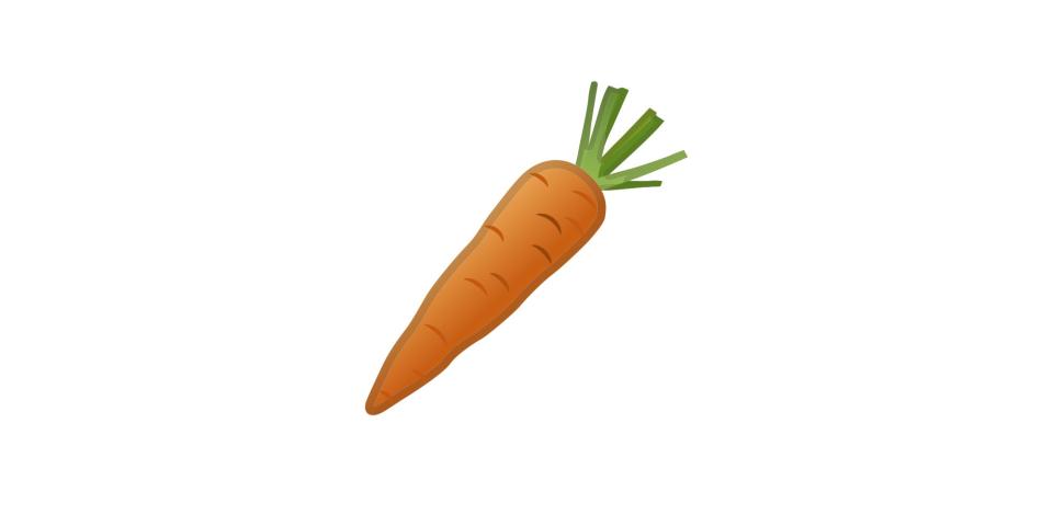 A picture of the carrot emoji.