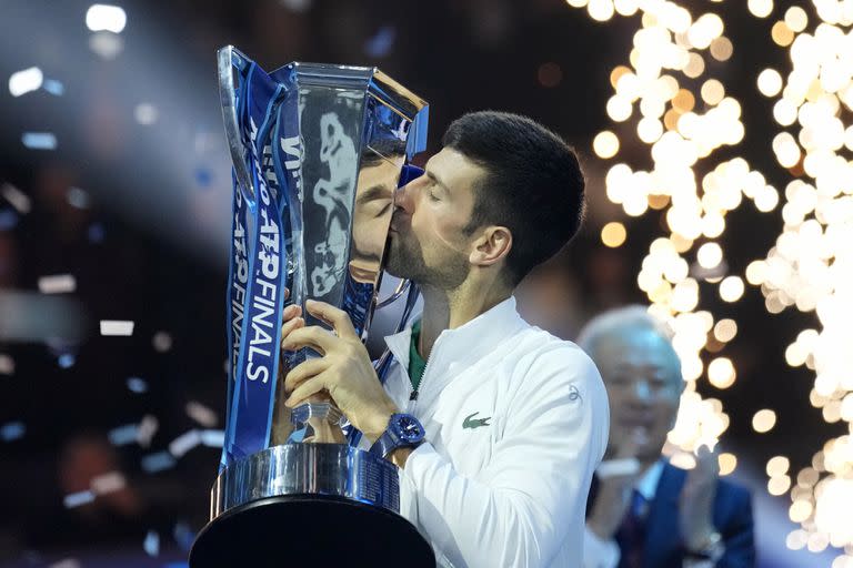 Novak Djokovic ganó en 2022 las Finales de la ATP, tras vencer a Casper Ruud en la final