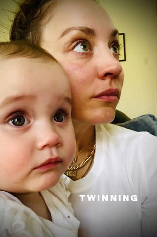 <p>Kaley Cuoco/instagram</p> Kaley Cuoco 'twinning' with her daughter Matilda