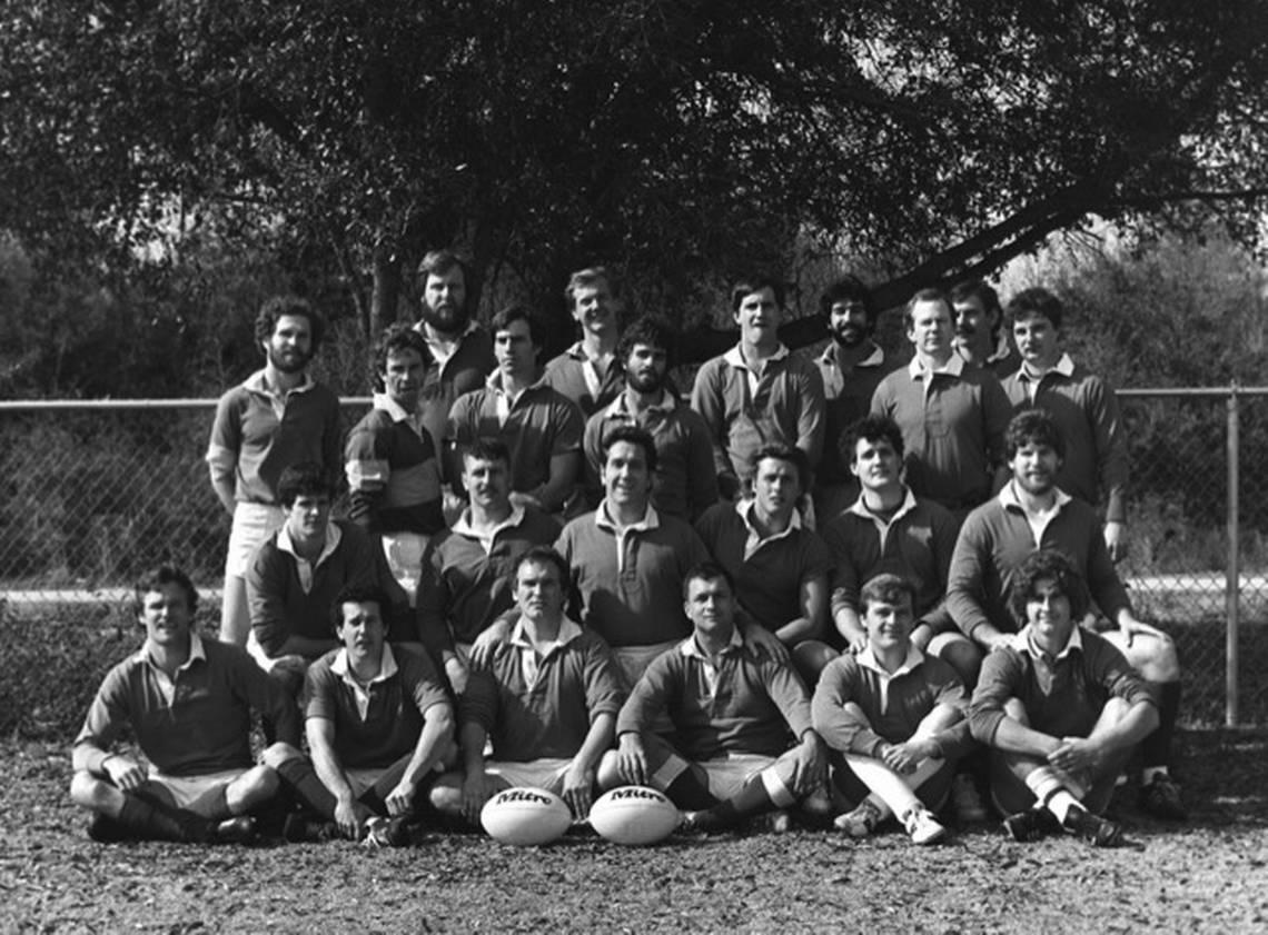 This undated photo of the Hilton Head Rugby team shows the early years of a local squad representing the island. Photo Provided