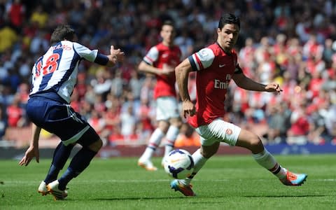 Mikel Arteta playing for Arsenal - Credit: GETTY IMAGES