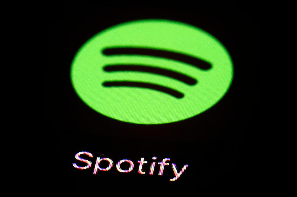 FILE - Wall Street analysts were bullish on Spotify after the audio giant pledged to improve its profitability from 2023 based on gross margin and operating profit.  (AP Photo/Patrick Semansky, file)