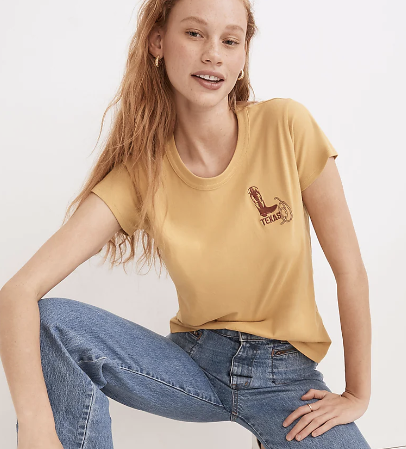 <p><a href="https://go.redirectingat.com?id=74968X1596630&url=https%3A%2F%2Fwww.madewell.com%2Fmadewell-x-made-some-souvenirs-embroidered-perfect-vintage-tee-99106578683.html&sref=https%3A%2F%2Fwww.womansday.com%2Frelationships%2Ffamily-friends%2Fg44228524%2Fbest-bridesmaid-gift-ideas%2F" rel="nofollow noopener" target="_blank" data-ylk="slk:Shop Now;elm:context_link;itc:0;sec:content-canvas" class="link ">Shop Now</a></p><p>Embroidered Perfect Vintage Tee</p><p>$22.99</p><p>madewell.com</p><span class="copyright">Madwell</span>