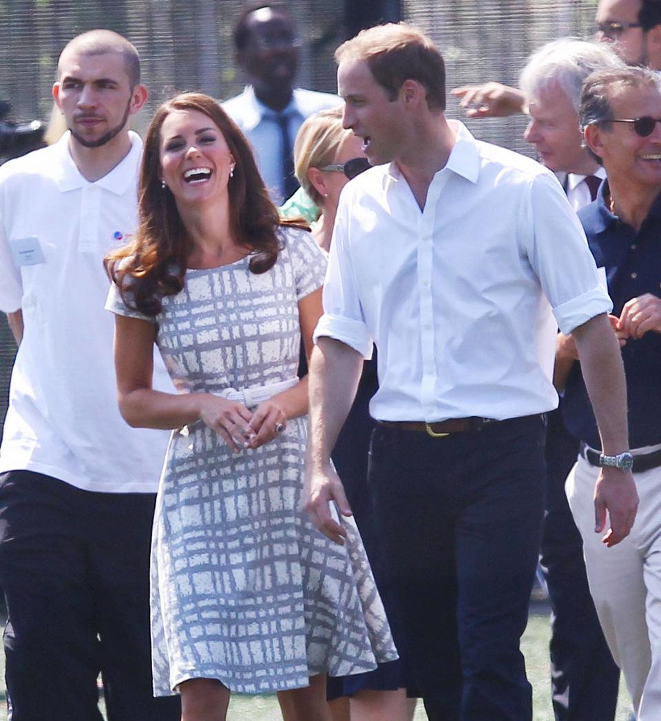 Catherine, Duchess of Cambridge aka Kate Middleton and Prince William, Duke of Cambridge
at Bacons College
London, England - 26.07.12
Mandatory Credit: WENN.com