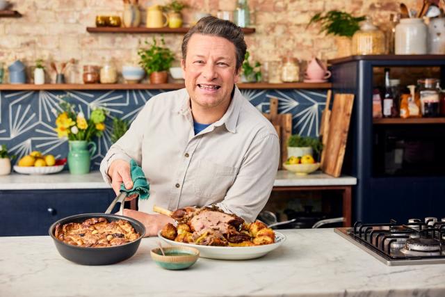 Jamie Oliver has partnered with Tesco to create some fuss-free Easter recipes you can serve up at any occasion   (SWNS)