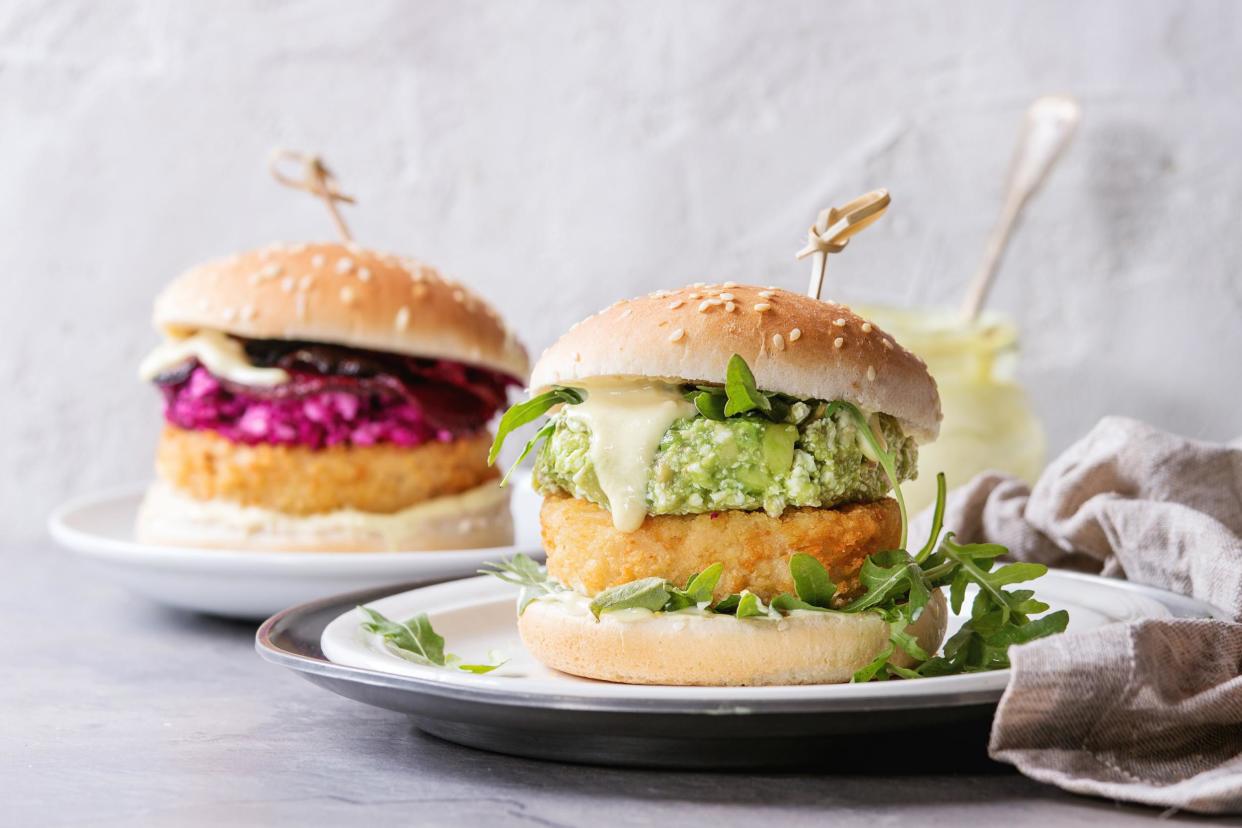 Meat-free: vegetarian burgers (Photo: Getty)