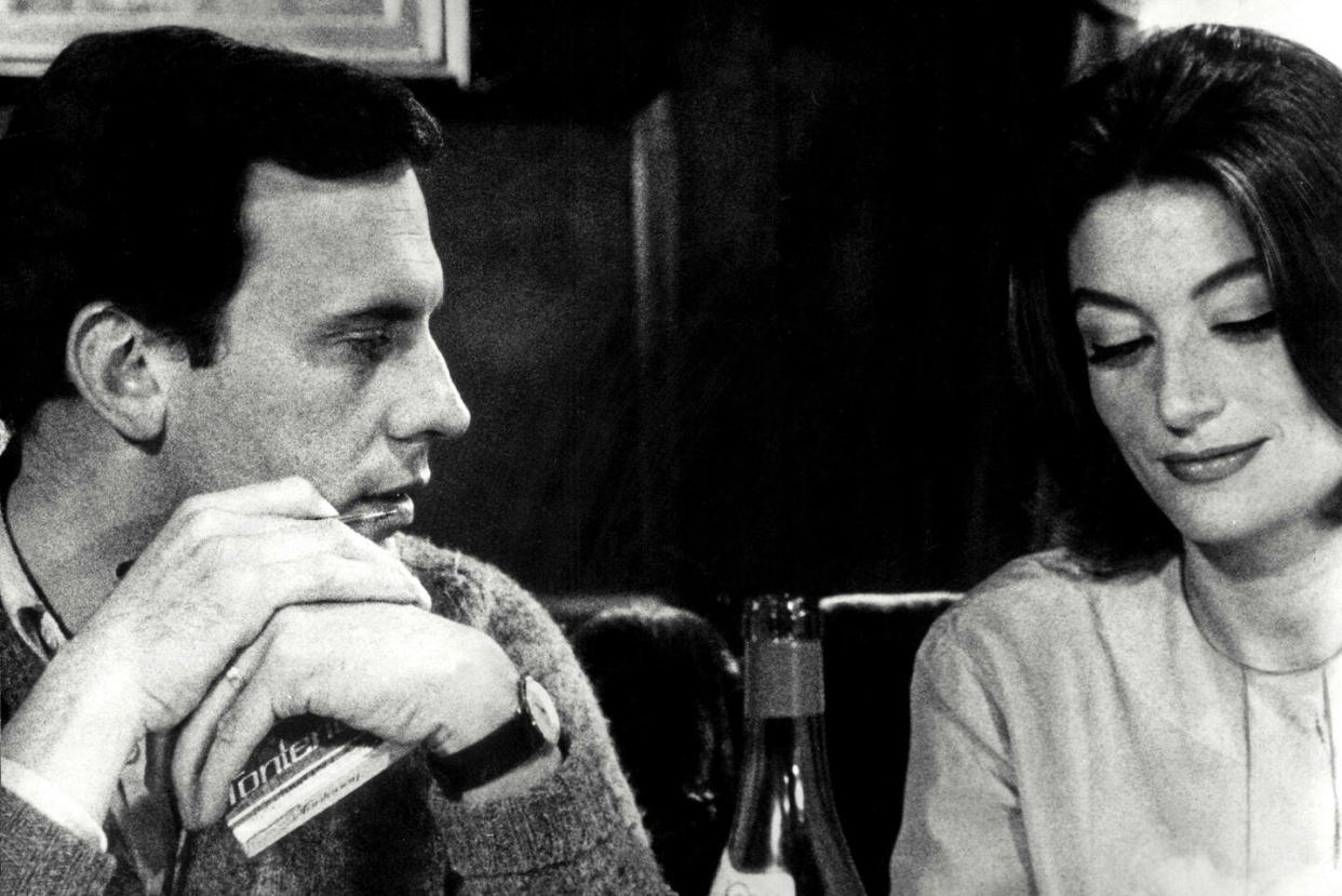 Anouk Aimée et Jean-Louis Trintignant dans Un homme et une femme de Claude Lelouch, en 1966.    - Credit:Kobal/Shutterstock/SIPA