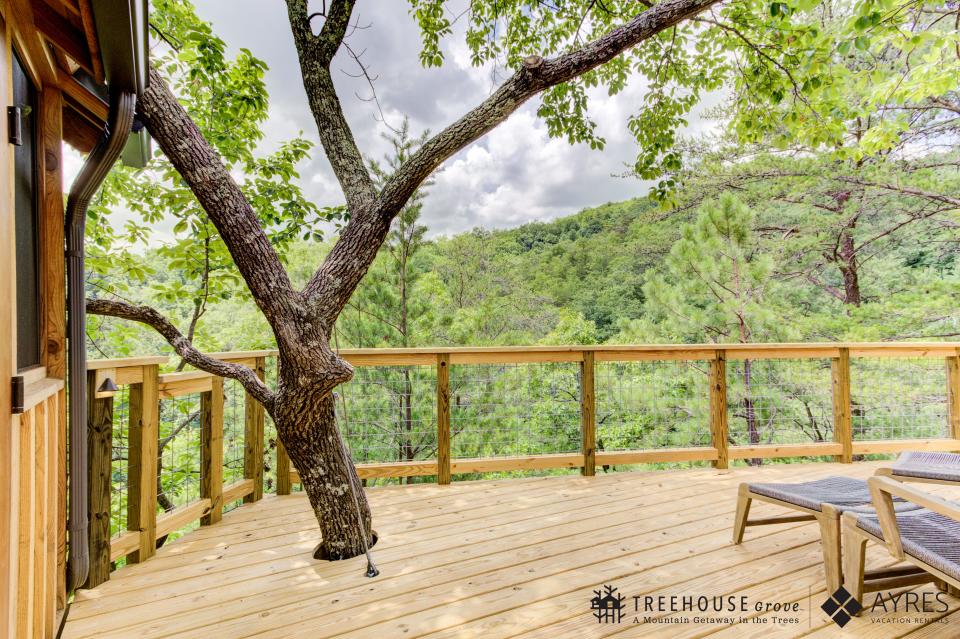 Eight new treehouses at Treehouse Grove at Norton Creek in Gatlinburg were designed by famed “Treehouse Masters” builder Pete Nelson.