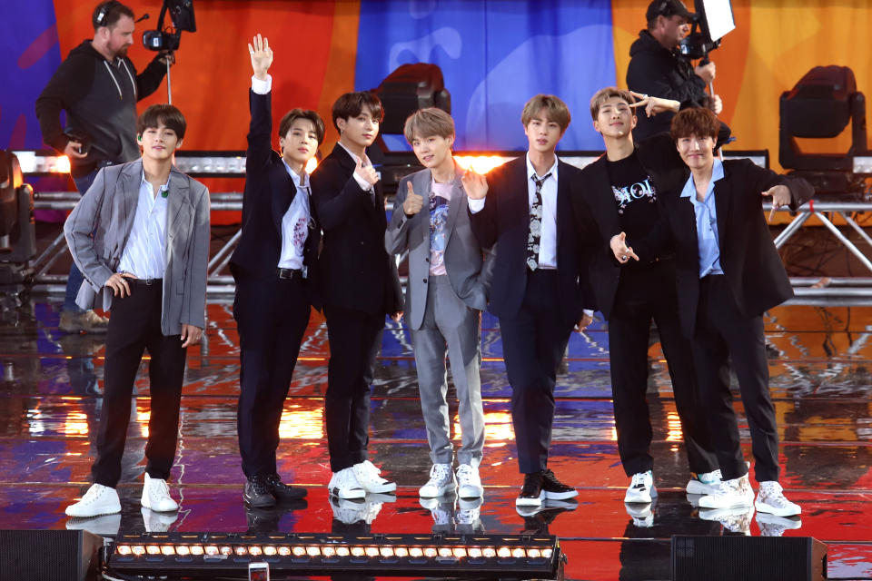 BTS performs on the Good Morning America concert series in New York
