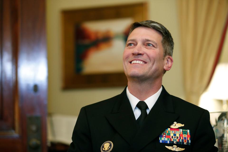 U.S. Navy Rear Admiral Ronny Jackson, who served as physician to the president, pulled his nomination to become Veterans' Affairs Secretary amid criticism that he lacked management experience and accusations by colleagues that he improperly dished out opioids, drank on the job and fostered a hostile work environment.