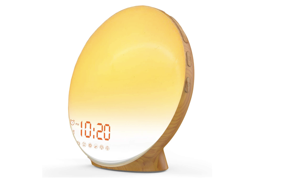 6) JALL Wake Up Light Sunrise Alarm Clock