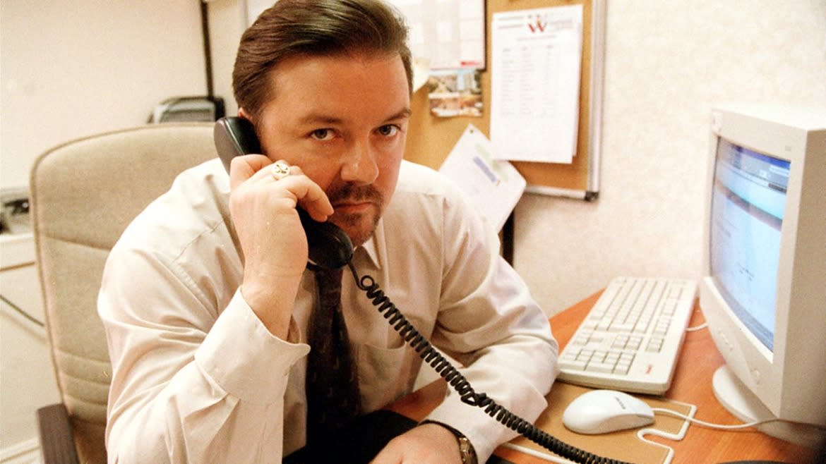 Ricky Gervais says he was joking about 'The Office' falling victim to cancel culture. (BBC)