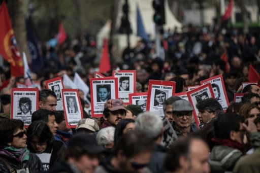 A march backed by leftist groups in Chile brought thousands to the streets of Santiago to honor victims of the Pinochet dictatorship and call for greater urgency in investigating its crimes