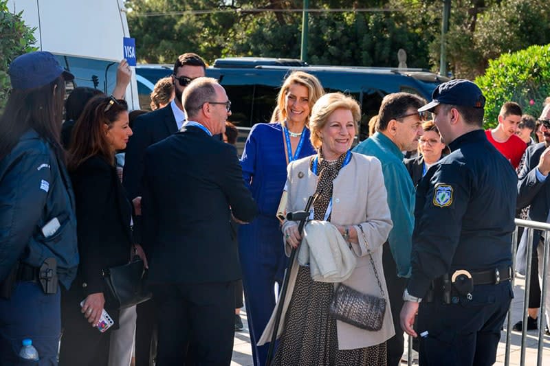 La reina Ana María de Grecia y la princesa Tatiana