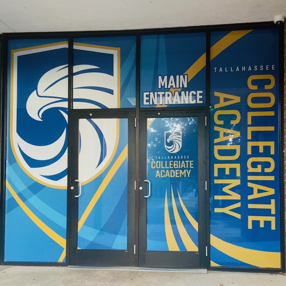 Tallahassee Collegiate Academy's exterior doors.