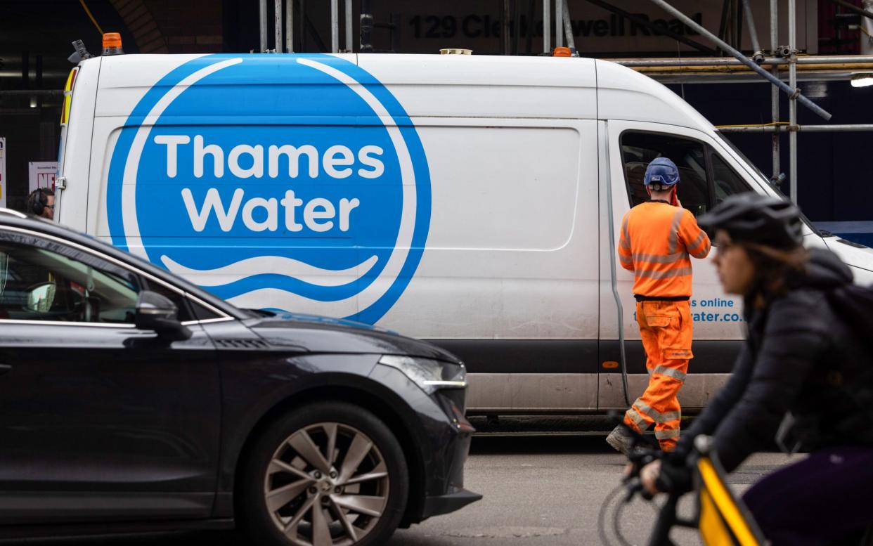 A Thames Water van in London