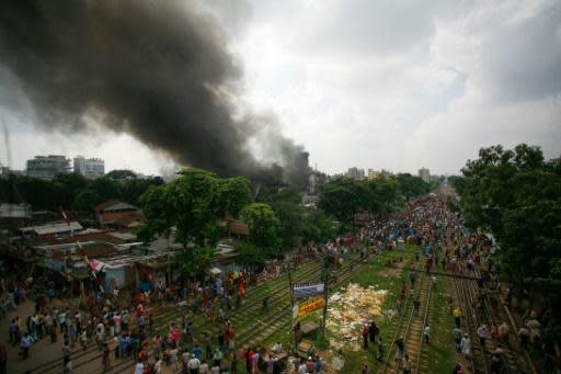 At least 22 dead in Bangladesh factory fire