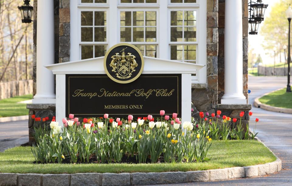 Entrance to Trump National Golf Club Westchester in Briarcliff Manor April 23, 2019.