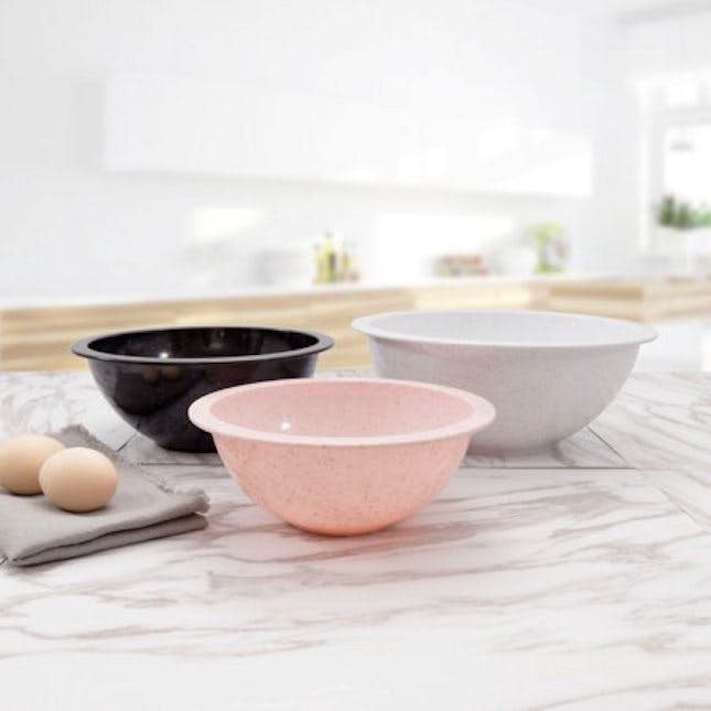 speckled mixing bowls