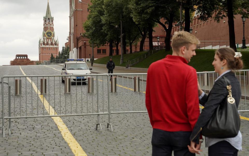 Security measures in Moscow on Saturday