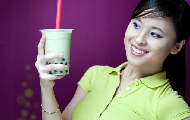 Having bubble tea with less sugar and without pearls is healthier. (Thinkstock photo)