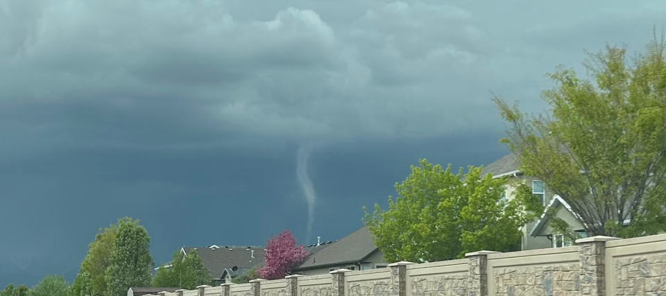 Utah landspout catches onlookers by surprise on April, 25, 2024